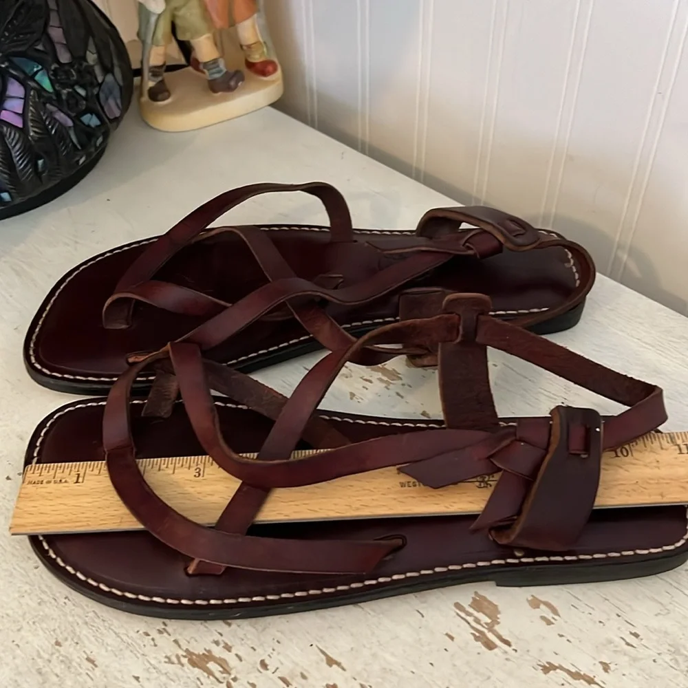 Island Sandals Hawaii leather strappy handmade